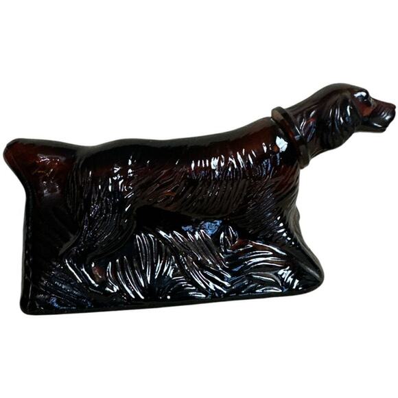 Vintage Avon Dog Brown Retriever After Shave Decanter Bottle Empty - Picture 3 of 6